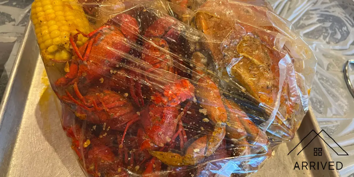 Kickin' Seafood Restaurant boiled bags
