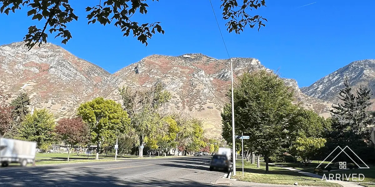 Mountains in Historic Downtown Provo