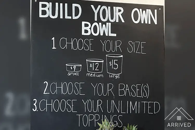 Build Your Own Bowl in Bowls Superfoods