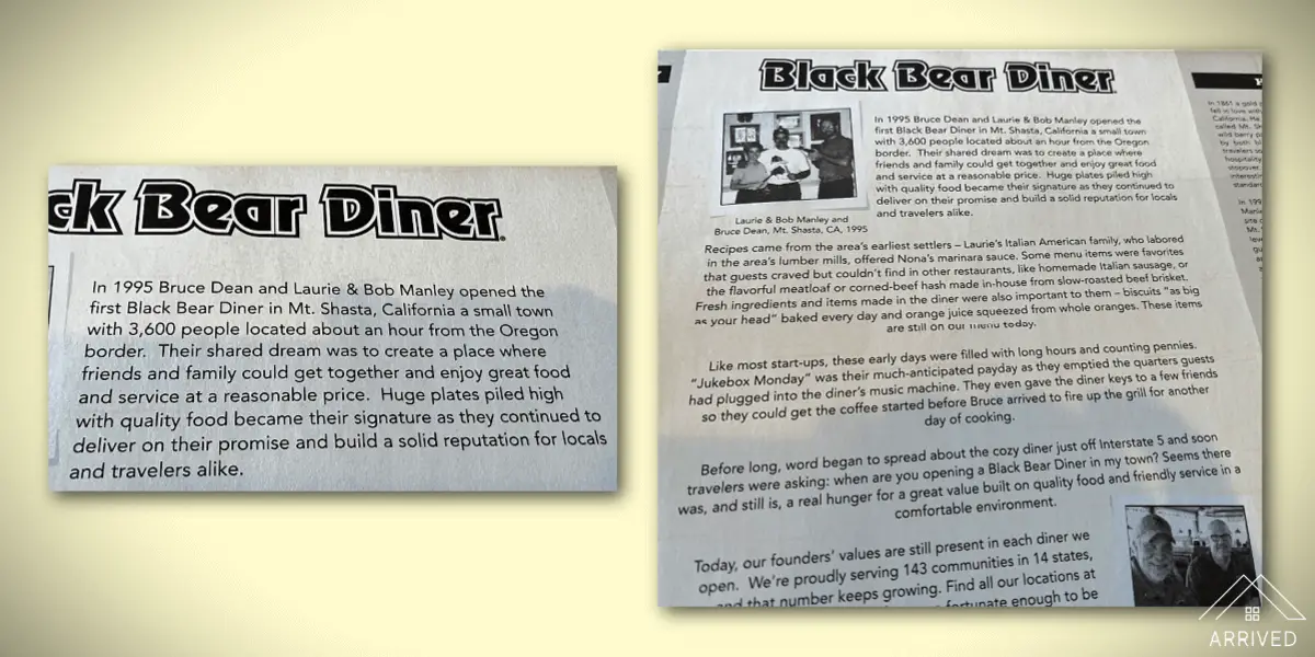 How Black Bear Diner Started