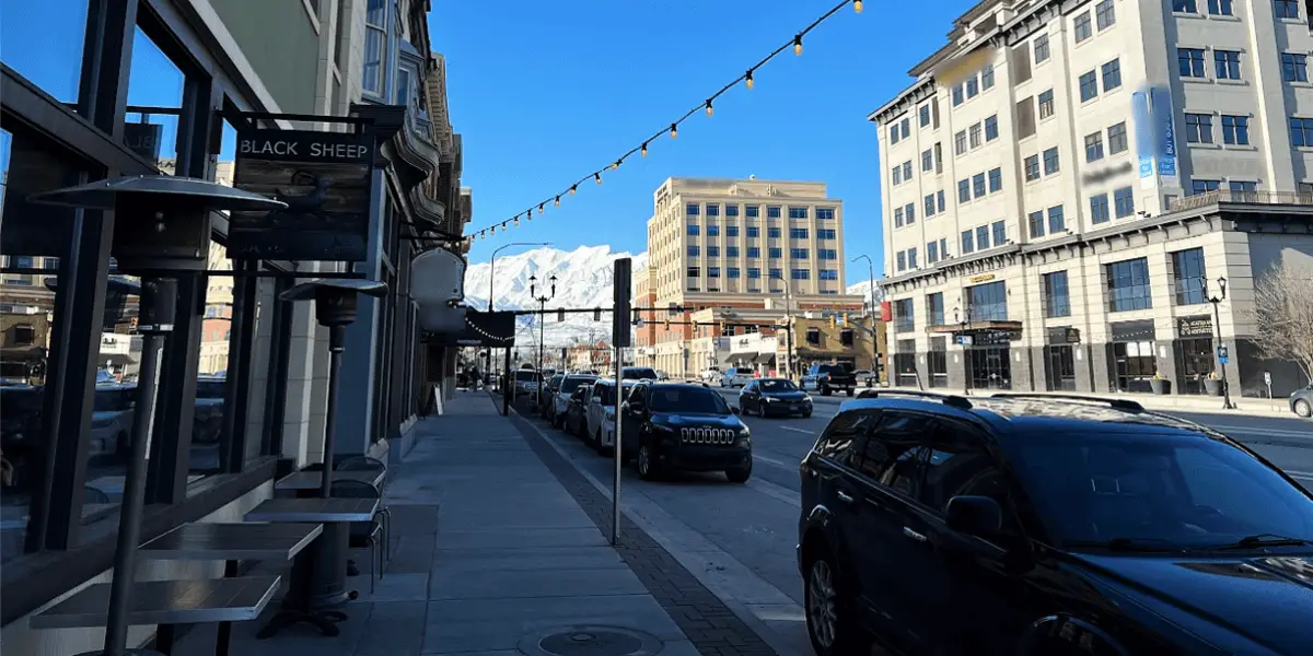 This is where we found Black Sheep Cafe, in beautiful Downtown Provo filled of great restaurants and establishments...