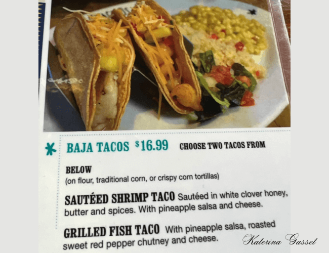 Tacos at the Milagros Mexican Restaurant in Orem Utah. 