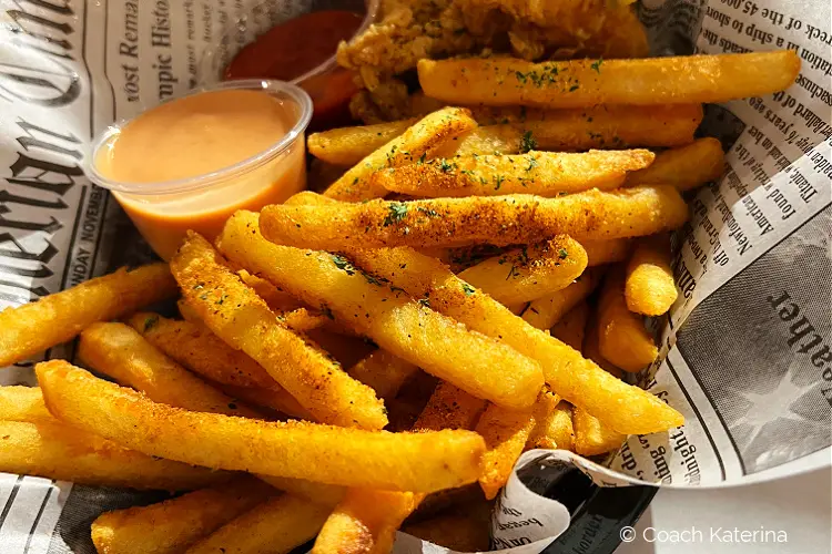 Fries Served at Pier 8 Cajun Seafood Restaurant near Provo