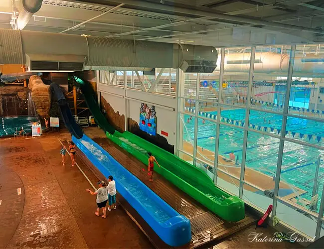 Water Slides at the Provo Recreation Center- this is the part where my grandchildren enjoy the most