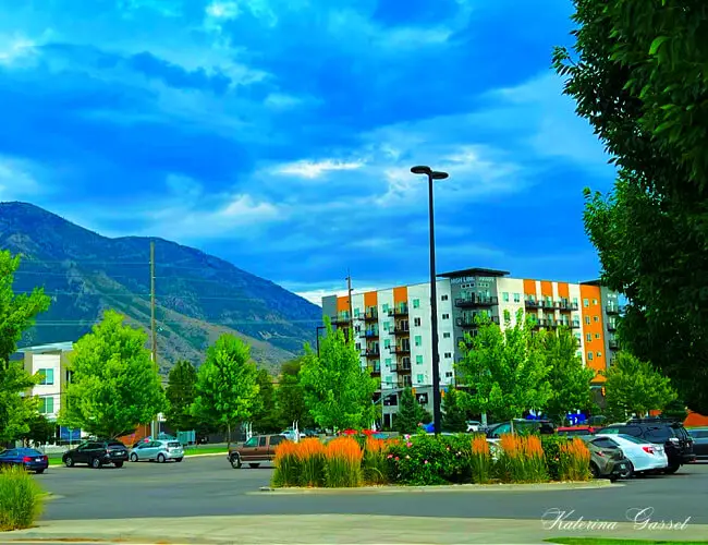 The Provo Recreation Center near my Home in Provo Utah with a lovely view of the Provo mountains