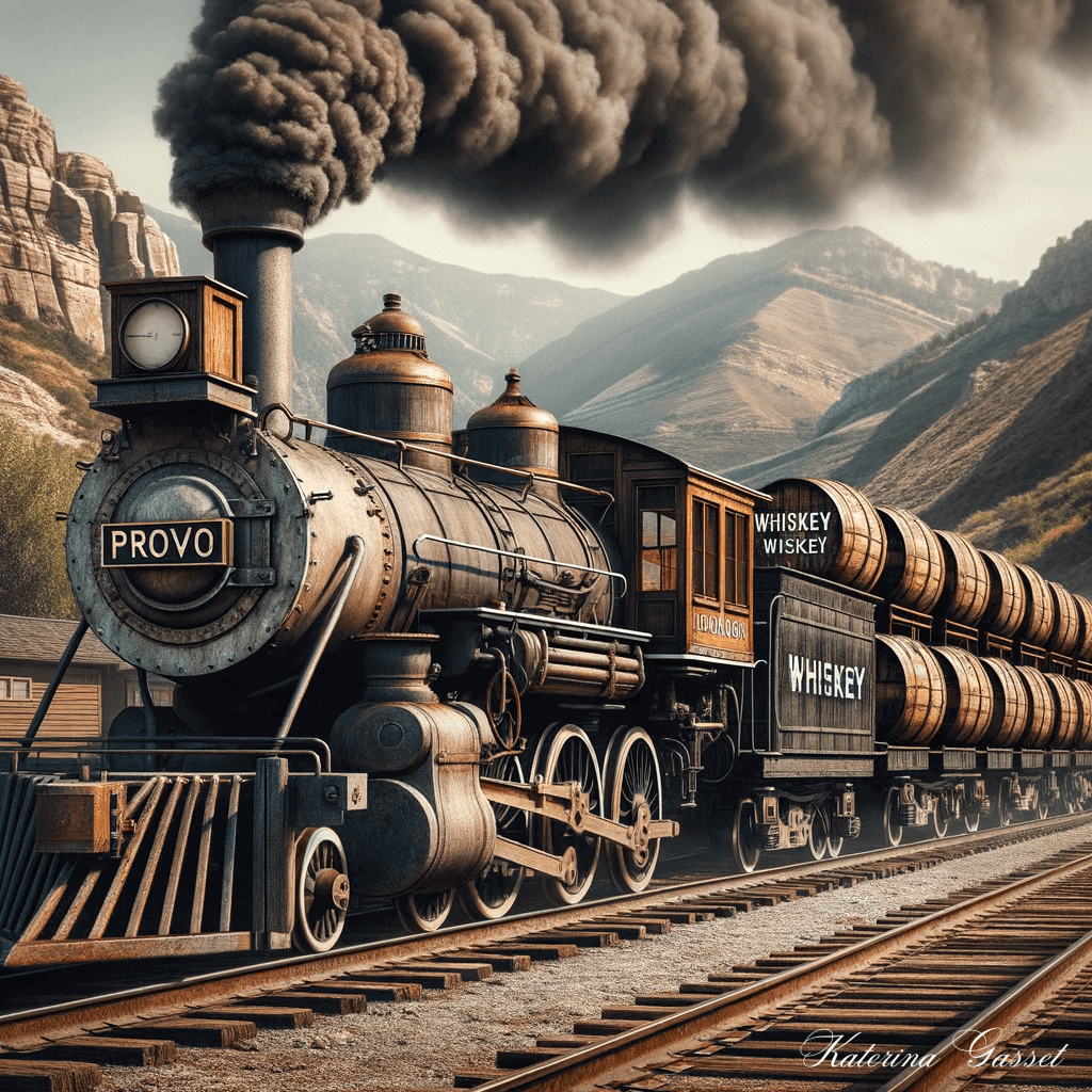 Image representation of the Whiskey Train created by Katerina Gasset