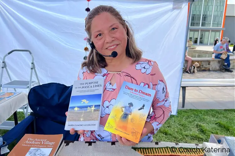 A photo I took of Maria, a book author I met at one of the booths at the 3rd Annual Bolivian Festival