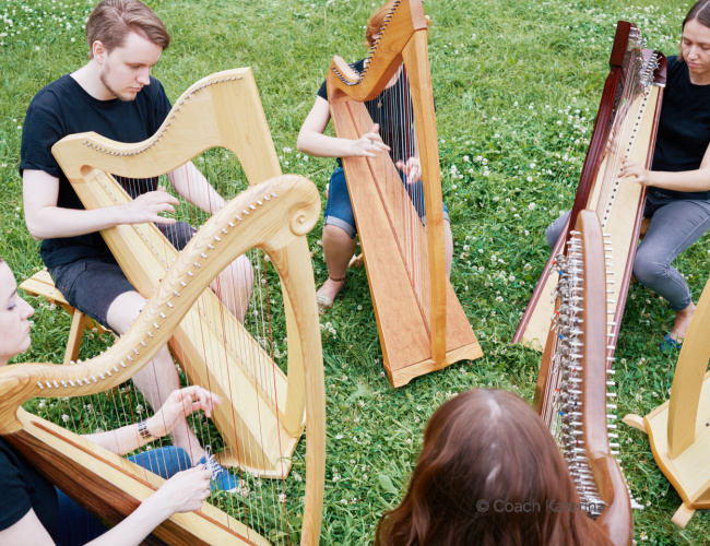 Experience the enchanting melodies of the BYU Harp Ensemble at Brigham Young University (BYU) in Provo, Utah. Enjoy the mesmerizing sounds of harp music in a captivating performance.