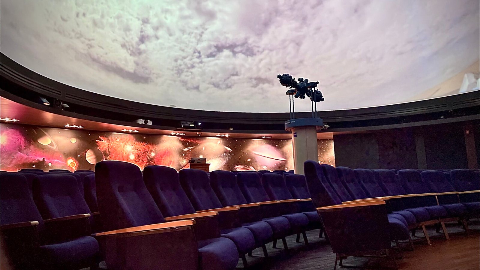 Inside the Brigham Young University Planetarium located in Provo Utah