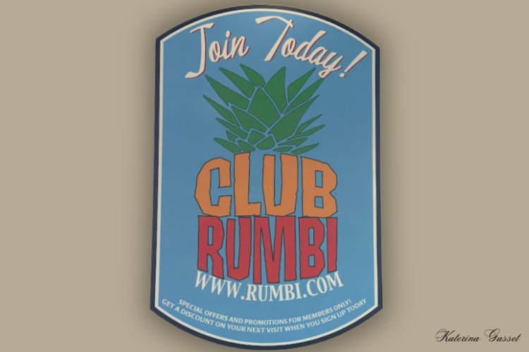 Rumbi Island Grill Location Image showing Club Rumbi logo - special club for Rumbi Island Grill members to get special offers and discounts...